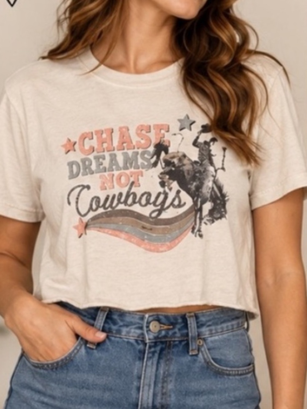 Canvas Cropped T-Shirt